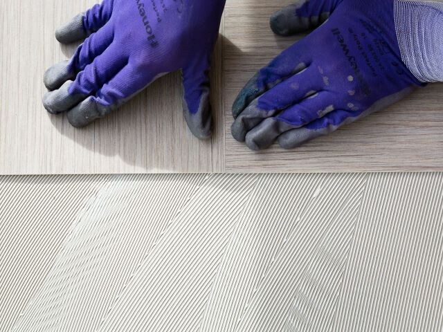 Which adhesives to use with LVT floor coverings?