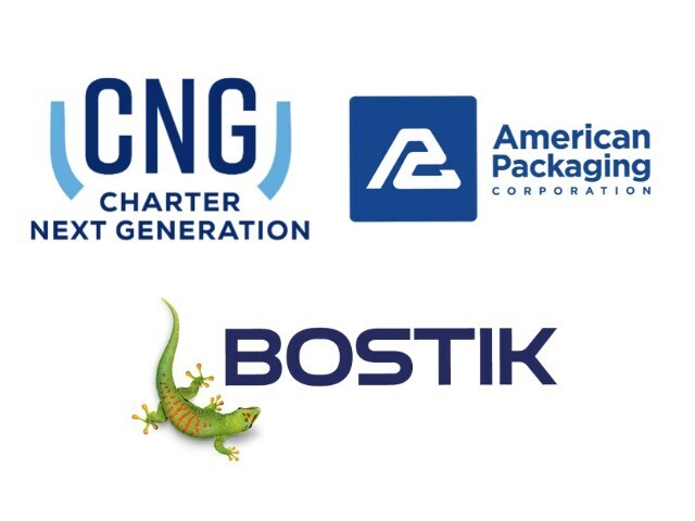 American Packaging Corporation, Bostik and Charter Next Generation logos