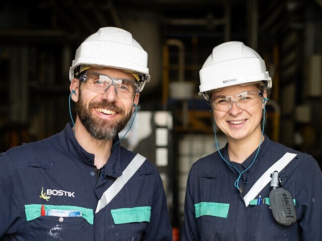 Zwei Bostik Mitarbeiter 