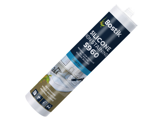 Bostik Sealing sanitary joints S960 Silicone Non- Staining