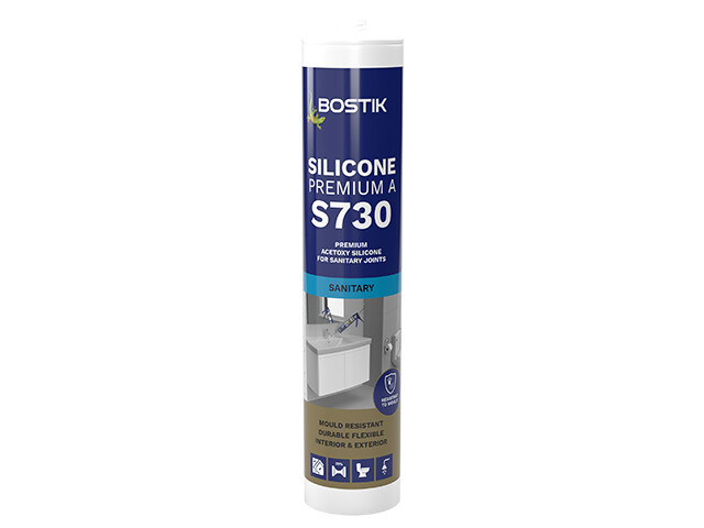 Bostik how to seal sanitary joints Acetoxy based 100% silicone sealant