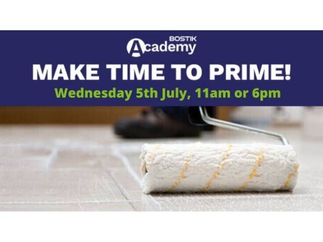 Make time to prime!
