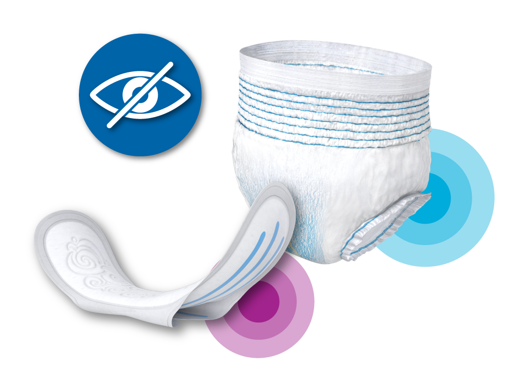Feminine-pad-and-adult-diaper-with-visibility-icon