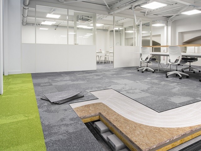 CARPET TILES INSTALLATION FOR OFFICE AREAS