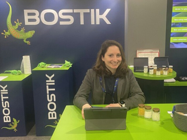Cyrielle at work in Bostik display stand