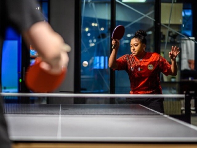 “We're a long way from camping table tennis!”