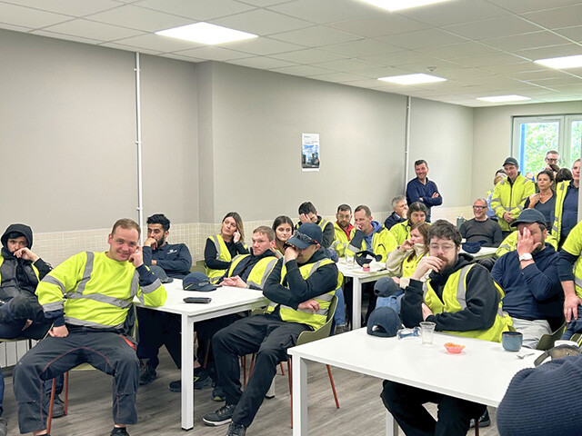 bostik ireland employees in classroom