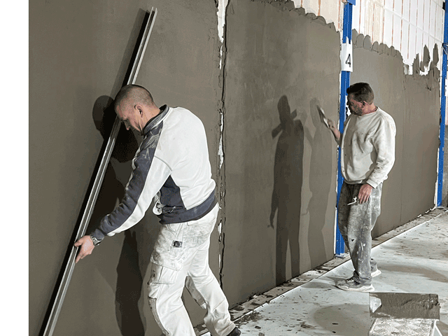 stukadoors testen Stucco W-140