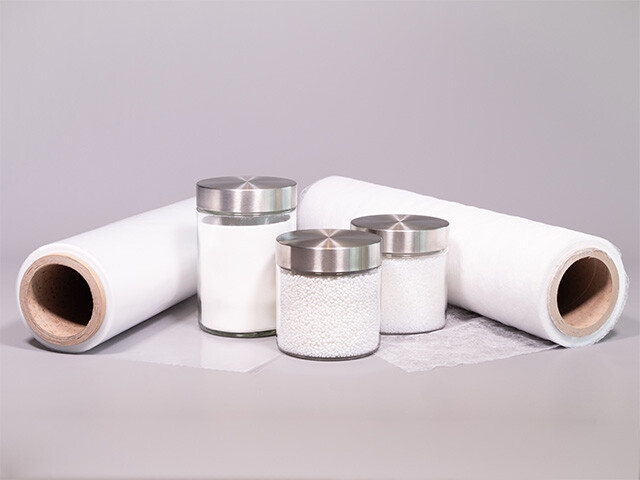 Fixatti materials in jars and on rolls