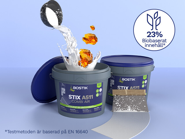 STIX A511 COMBI AIR innehåller biobaserade material