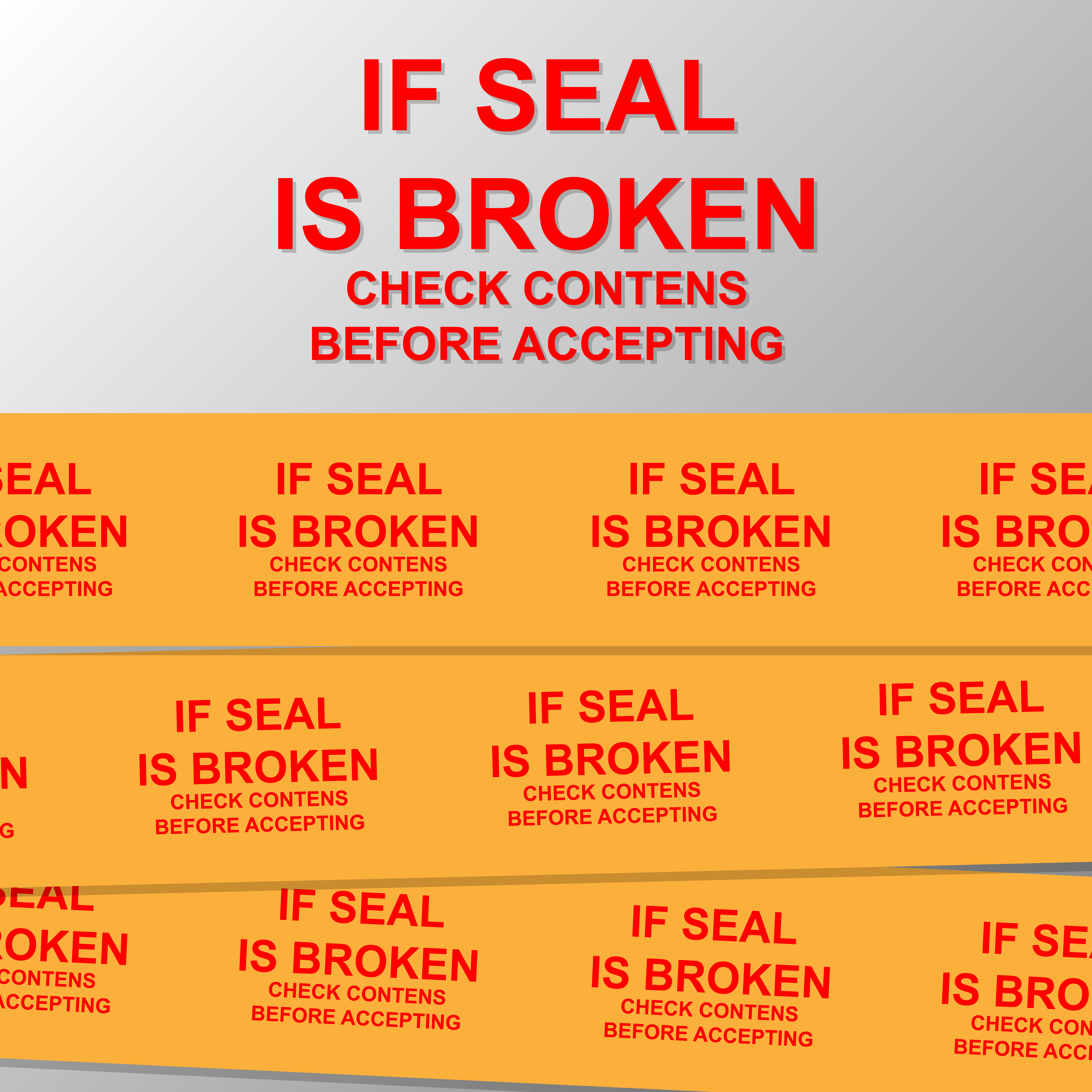 label if seal is broken check content