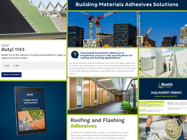 Building materials adhesives