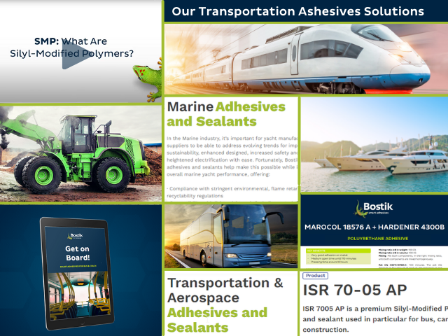 Transportation adhesives