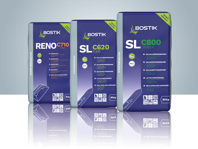 bostik flooring products slc 620, slc 800 and reno c710