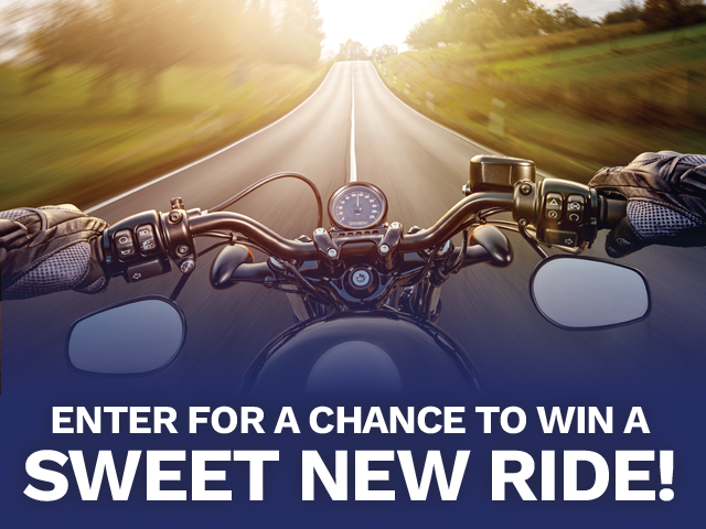 Enter for a chance to win a sweet ride!