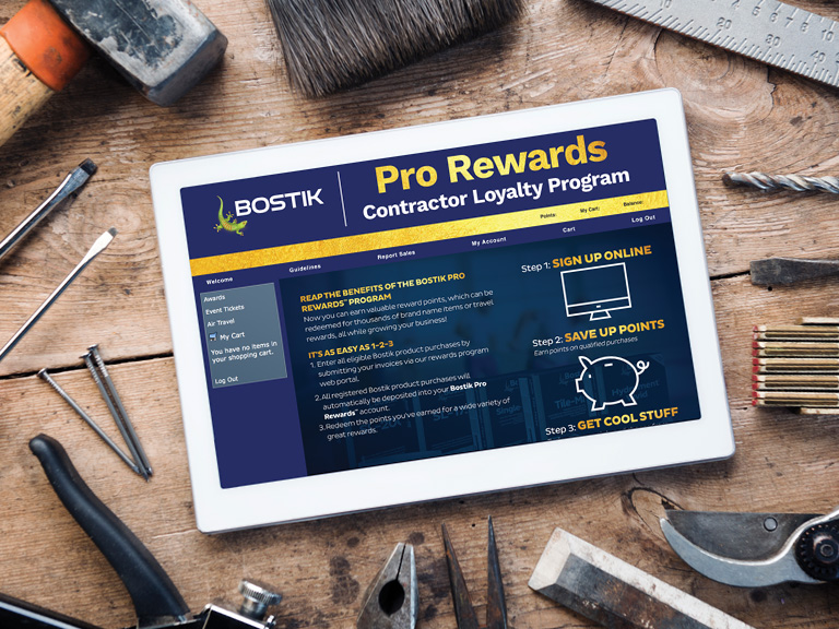Bostik Pro Rewards™ Contractor Loyalty Program