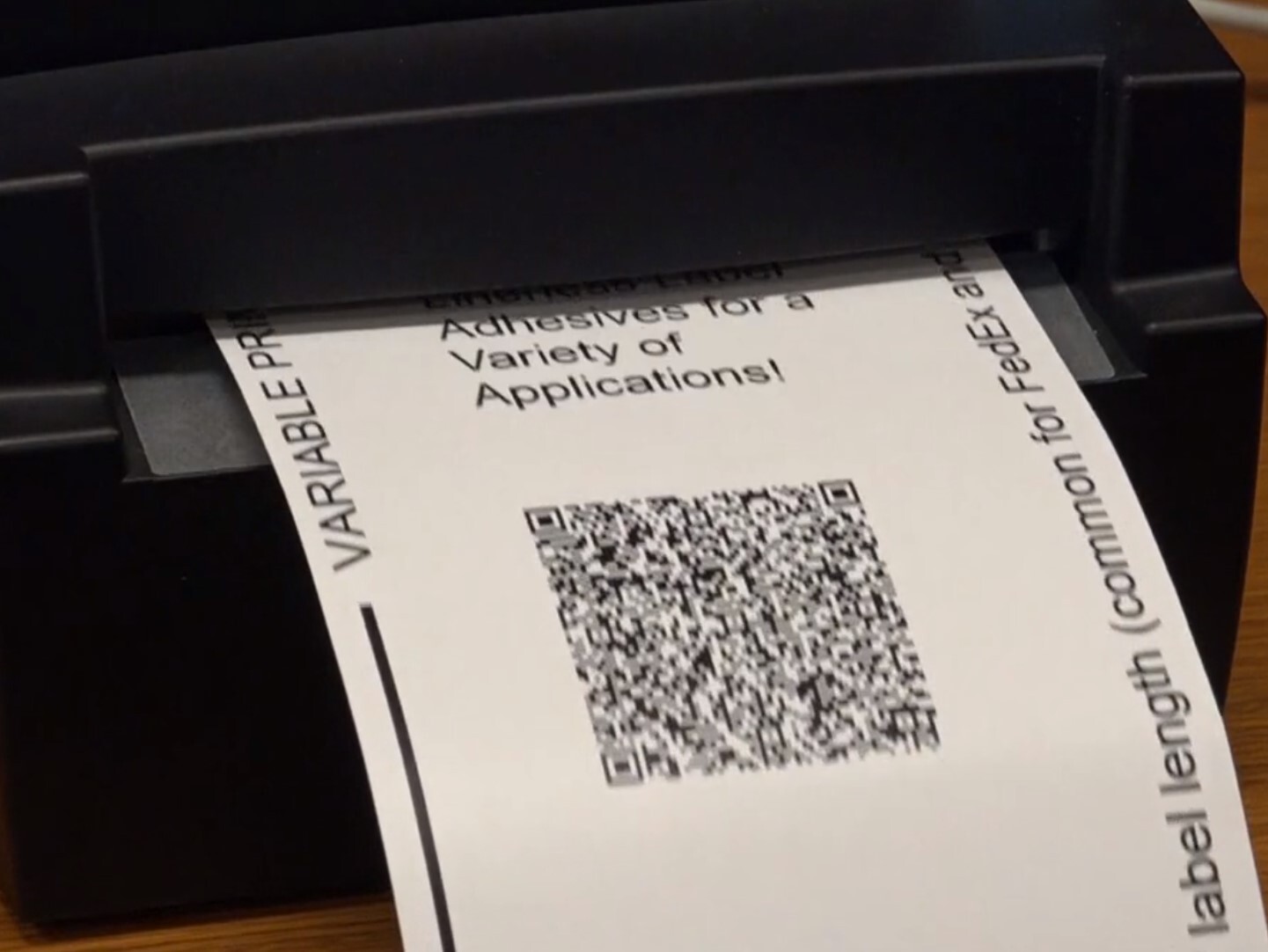 Linerless label adhesives