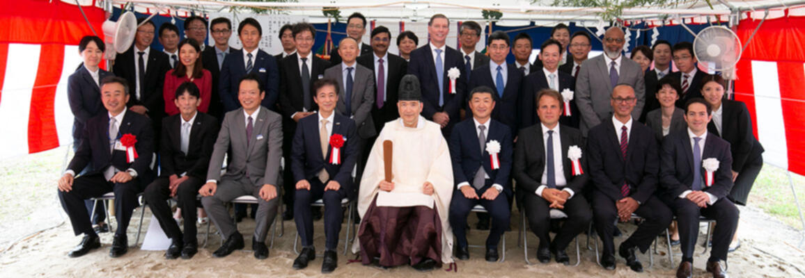 BOSTIK-NITTA JV laid the foundations  Of its new adhesives plant in Nara
