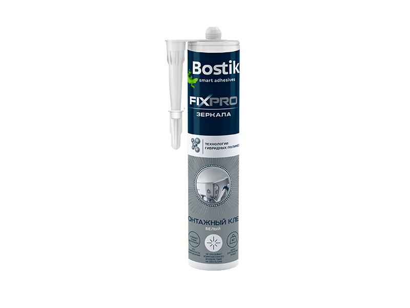 Bostik FIXPRO Универсальный прозрачный монтажный клей